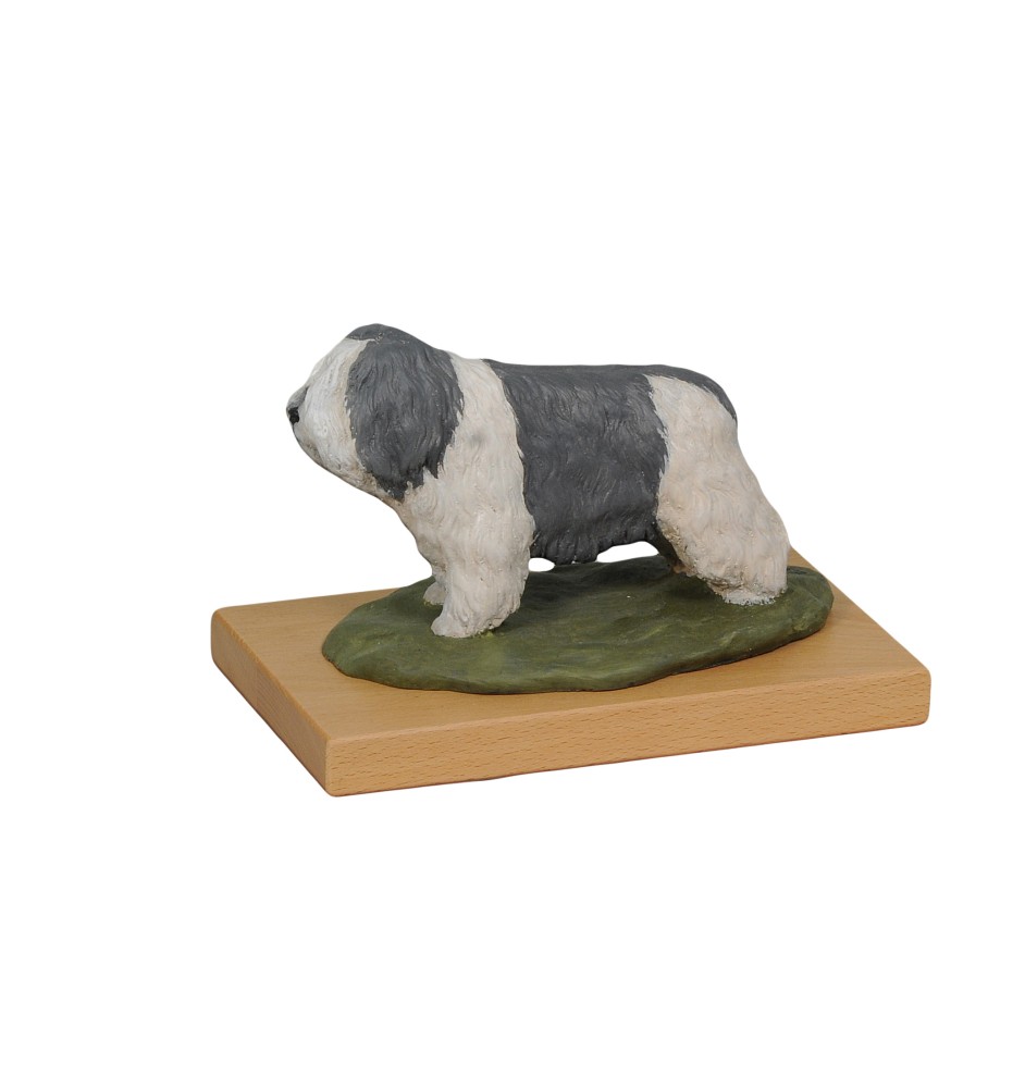 Polski owczarek nizinny ręcznie pomalowana statuetka Art-Dog